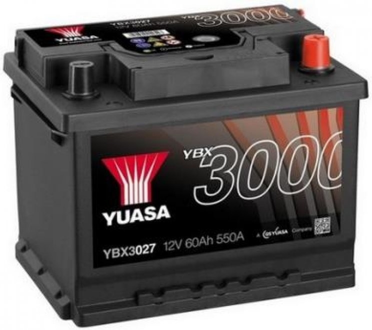 YUASA YBX3027 - Starterbatterie 12V / 60Ah / 550A (EN), 84,42 €