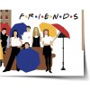 Sablio Plagát Seriál Priatelia FRIENDS Gauč pri fontáne - 60x40 cm