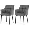Súprava jedálenských stoličiek DCH-J2139 GREY2, 2ks