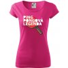 Ping Pongová legenda - Dámske tričko Pure - XS ( Purpurová )
