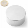SOLLAU Neodymový magnet valec D 55x25 mm, Neodym, N42, ponikelovaný