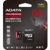 ADATA MicroSDXC 64 GB High Endurance + SD adaptér AUSDX64GUI3V30SHA2-RA1