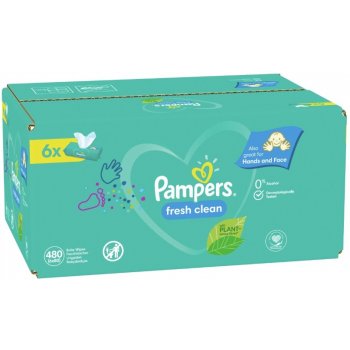 Pampers Fresh Clean detské čistiace obrúsky 15 x 80 ks