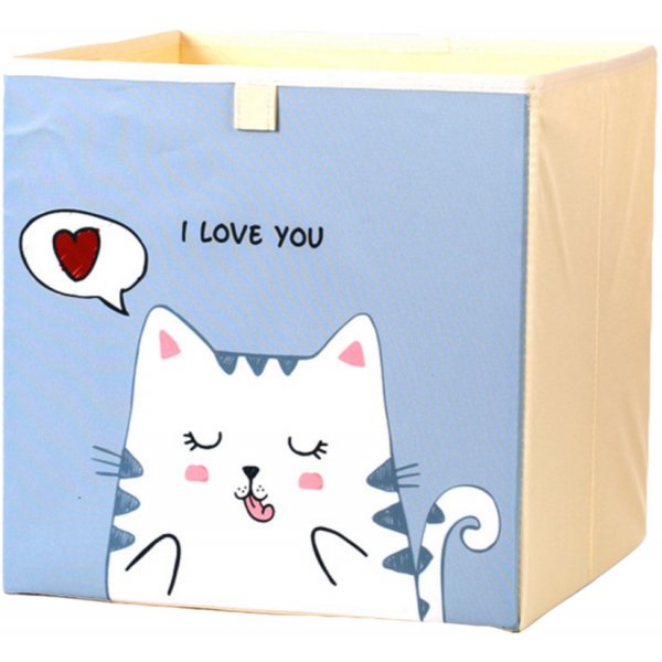 Dream Creations Látkový box na hračky mačka sivý 33x33x33 cm od 13 € -  Heureka.sk
