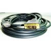 Kábel HDMI-DVI 1,8m, M / M tieň., Pozlátené kontakty 1.3 CC-HDMI-DVI-6