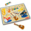 Melissa & Doug - Drevené puzzle so zvukmi - Hudobné nástroje