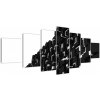 Čierne kocky - obraz na stenu (Obraz 210x100cm)