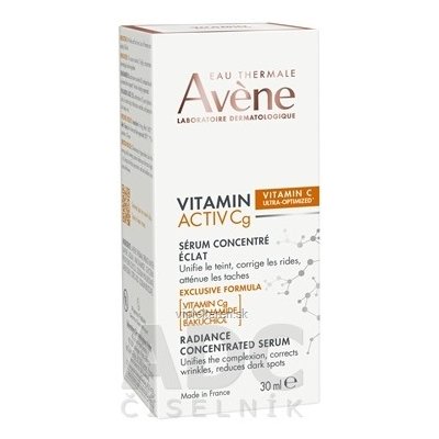 AVENE VITAMIN ACTIV Cg Sérum korekčné, rozjasňujúce, zjednotenie pleti 30 ml