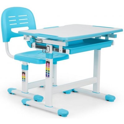 OneConcept Tommi detský písací stôl, dvojdielna sada, stôl, stolička, výškovo nastaviteľné (LUA-C-1- Tommi)