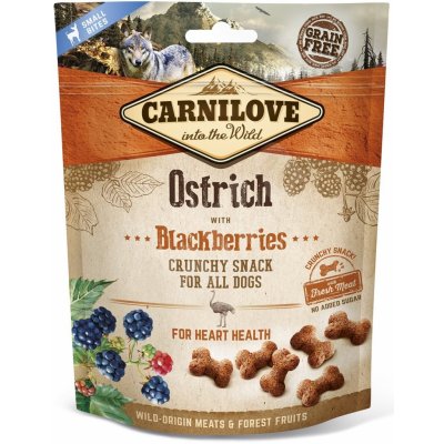 Carnilove Dog Crunchy Snack Ostrich,Blackber. and fresh meat 200g
