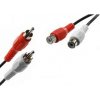 Kábel AQ 2x RCA / 2x RCA, M/F, 2,5m (xaqca44025)