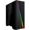Aerocool MLG Cylon skrinka ATX, RGB LED, card reader, čierna