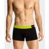 Man boxers ATLANTIC PREMIUM with mikromodal - black/yellow čierna | kaki | žltá XXL Atlantic 5903351352369