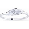 Cutie Jewellery Pôvabný prsteň z bieleho zlata so zirkónmi Z8021 10 X 2