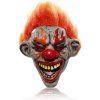 FIRE EVIL CLOWN - hororová maska na tvár - pre deti aj dospelých na Halloween či karneval