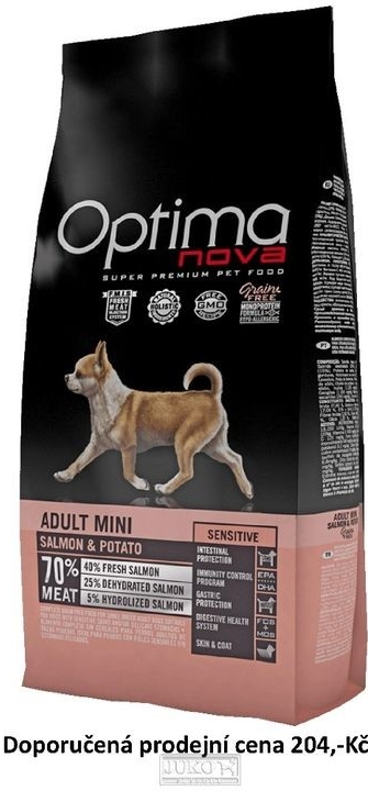 OPTIMAnova dog Adult MINI sensitiv Grain Free Salmon 0,8 kg