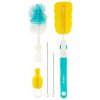 Akuku sada kefiek na čistenie fliaš cumľov a slamiek modrá