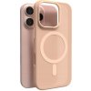 Silikonový kryt Puro Puro Daylight MagSafe pro iPhone 16 Pro – béžový