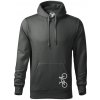 Bicykel na výšku - Mikina pánska Cape s kapucňou - 3XL ( Tmavá bridlica (sivá so zeleným nádychom) )