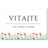 Personal Uvítacia tabuľa - Lúčne kvety