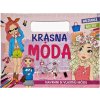 Krásna móda omaľovanka s nálepkami