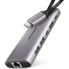 Axagon HMC-6G2L, USB 10Gb/ s hub, 2x USB-A, 1x USB-C, HDMI 4k/ 60, RJ-45, PD 100W, kábel USB-C 15cm HMC-6G2L