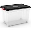 Keter Plastový úložný box Moover box XL, objem 60l, 58 x 38 x 37 (výška) cm, čierne veko