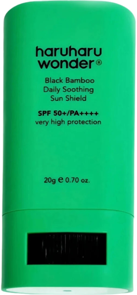 Haruharu Wonder Black Bamboo Daily Soothing Sun Shield Opaľovací krém v tyčinke s SPF50+ PA++++ 20g