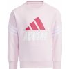 Detská mikina adidas Graphic Crew Neck Clear Pink 122 cm