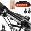 LAMPA NA BICYKEL PREDNÁ ZADNÁ SÚPRAVA NA BICYKEL LED USB 1400 LUMENÓW 4000 mAh