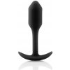 b-Vibe Snug Plug 1 čierny - silikónový model s hmotnosťou 54g, veľkosť S