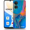 Picasee silikónový čierny obal pre Honor X7 - Rainbow