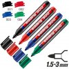 Popisovač Edding 300 - permanentní, 1.5-3 mm mix 4 barev