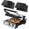 Elektrický gril: kontaktný, panini, skladací, tradičný ECG KG300 strieborný/sivý, 2000 W