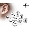 Steel Edge Náušnice kôstky z chirurgickej ocele 3445-ST Priemer mm: 3mm