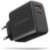 AXAGON ACU-PQ45 GaN nabíjačka do siete 45W, 2x port (USB-A + USB-C), PD3.0/PPS/QC4+/SFC 2.0/AFC/Apple