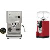 Profitec GO, brushed stainless steel + Eureka Mignon Bravo, CR ferrari red