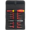 Skrutkovacia rukoväť a nádstavce WIHA Set 16 ks nástavcov SoftFinish plochý/krížový/TORX slimVario, VDE,