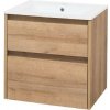 Mereo Opto - Skrinka s umývadlom, 61x60x46 cm, 2 zásuvky, dub CN920