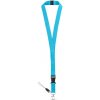 Snúrka na krk ANQUETIL Polyesterová s kovovou karabínou - Svetlo modrá