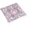 Bellatex Sedák Adéla prošívaný, Květy růže - 40x40cm