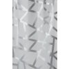 Spirella sprchový záves BIZARRE, strieborné línie, sivý, PEVA, 180 × 200 cm