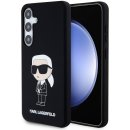 Karl Lagerfeld Liquid Silicone Ikonik NFT Samsung Galaxy S24 Plus čierne