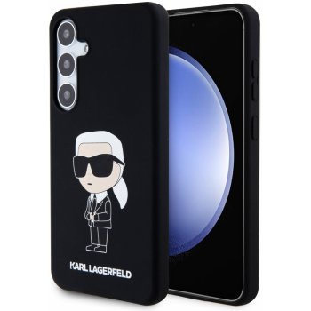 Karl Lagerfeld Liquid Silicone Ikonik NFT Samsung Galaxy S24 Plus čierne