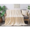 XPOSE® Mikroplyšová deka Exclusive - vanilková 150x200 cm, Mikroplyš