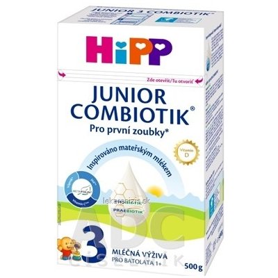 HiPP 3 JUNIOR COMBIOTIK mliečna výživa pre batoľatá 500 g