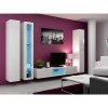 Cama Meble Obývačka VIGO 17, biely mat/biely lesk