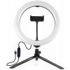 Mobilly selfie krúžok, LED svetlo, držiak na telefón, 10