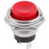 XTREME Tlačidlový spínač 230V PUSH ON 2-pin, červený PRK0019B
