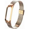 Deveroux Ocelový milánský řemínek pro MiBand 3/4, easy click - Růžově zlatý DEV0004